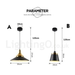1 lys moderne moderne pendant loftslampe