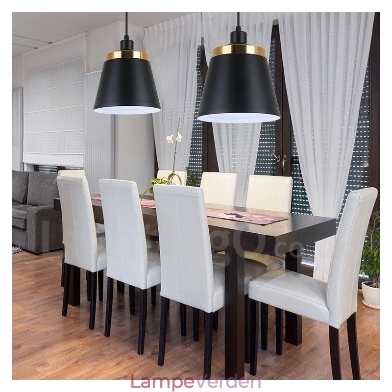 1 lys moderne moderne pendant loftslampe