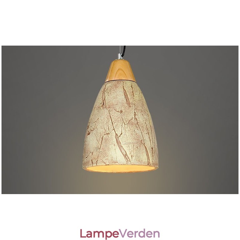 1 lys cement moderne moderne pendel loftslampe