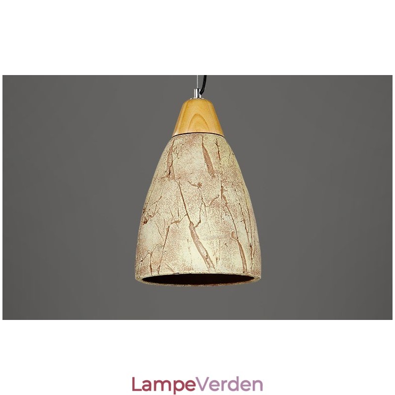 1 lys cement moderne moderne pendel loftslampe