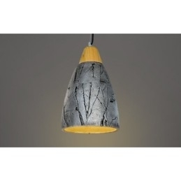 1 lys cement moderne moderne pendel loftslampe
