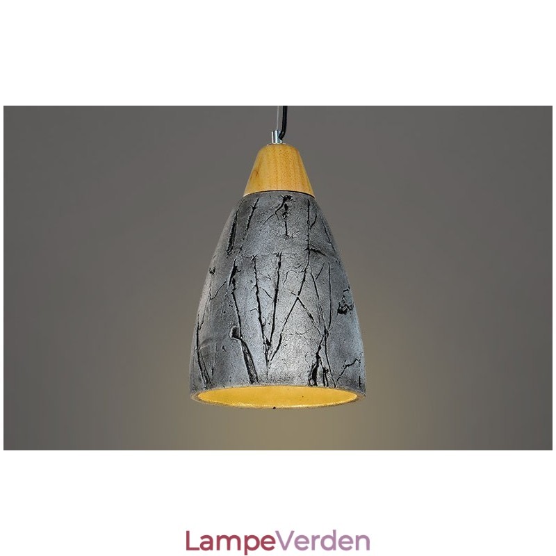 1 lys cement moderne moderne pendel loftslampe