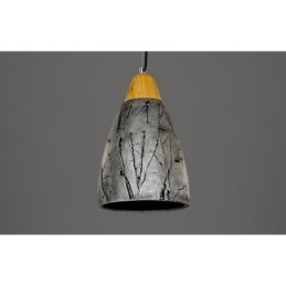 1 lys cement moderne moderne pendel loftslampe