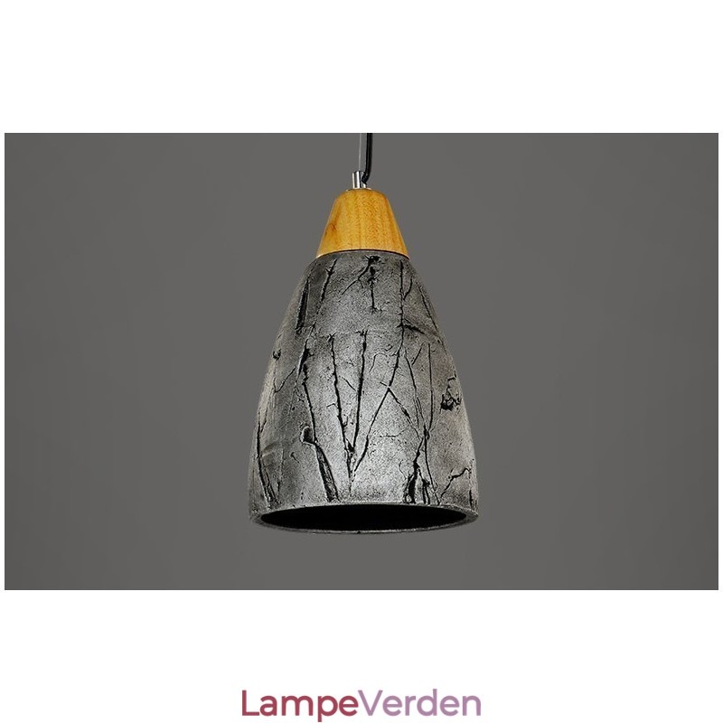 1 lys cement moderne moderne pendel loftslampe
