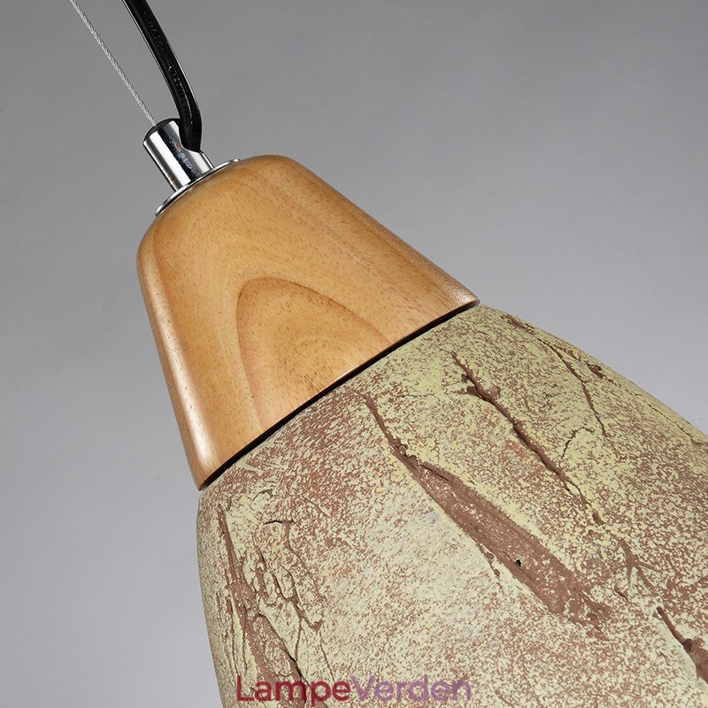 1 lys cement moderne moderne pendel loftslampe