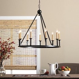 Country Mini Style Maleri Metal Lysekrone