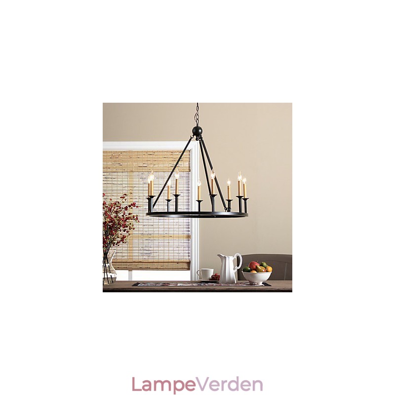 Country Mini Style Maleri Metal Lysekrone