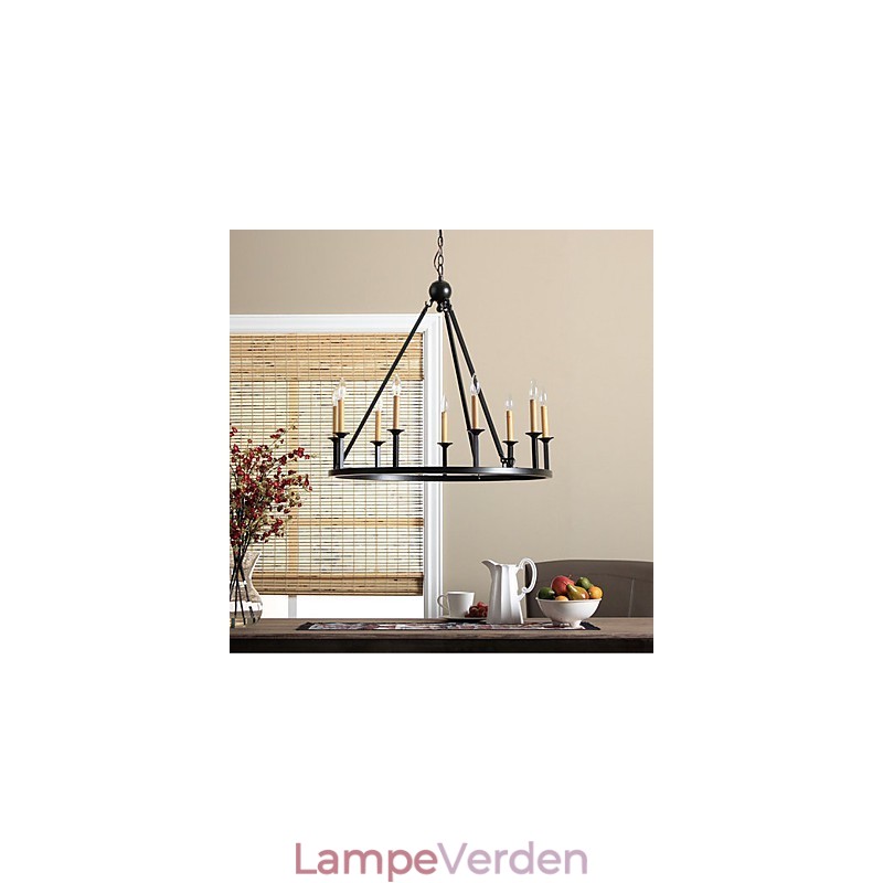 Country Mini Style Maleri Metal Lysekrone