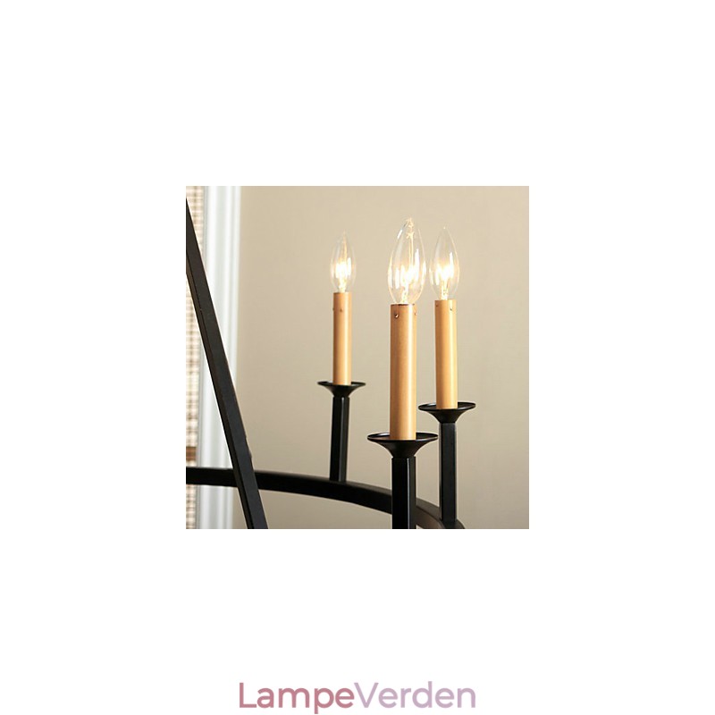 Country Mini Style Maleri Metal Lysekrone