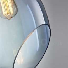 Modern Contemporary 1 lys glas pendellampe med glasskærm