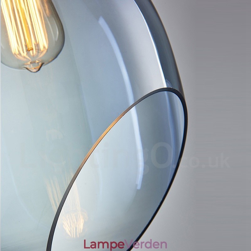 Modern Contemporary 1 lys glas pendellampe med glasskærm