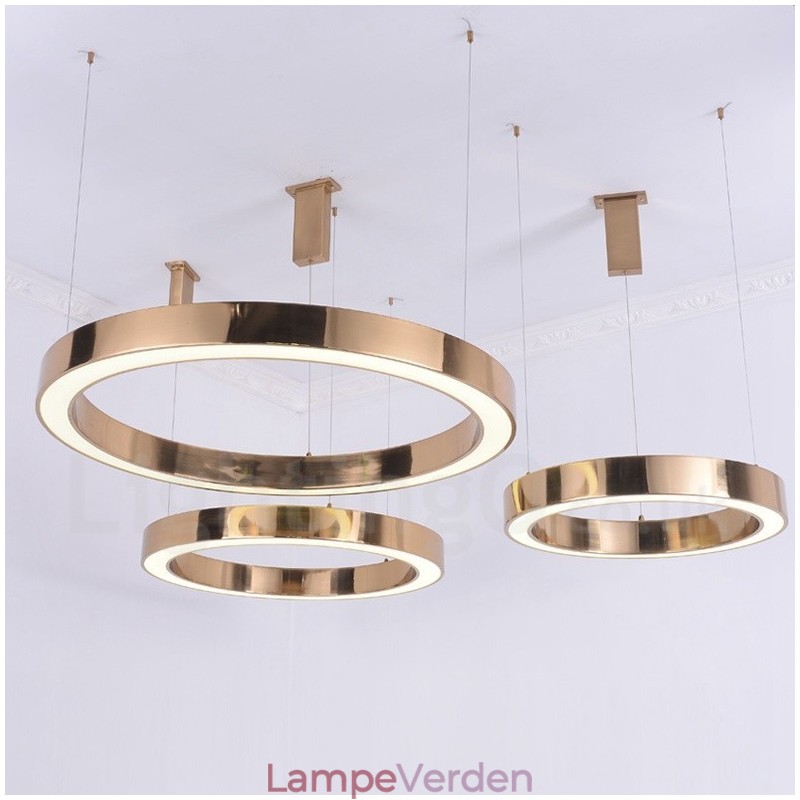 Moderne moderne 1 lys stål pendellampe med akrylskærm