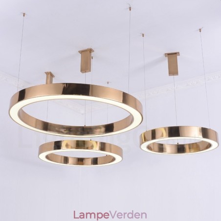 Moderne moderne 1 lys stål pendellampe med akrylskærm