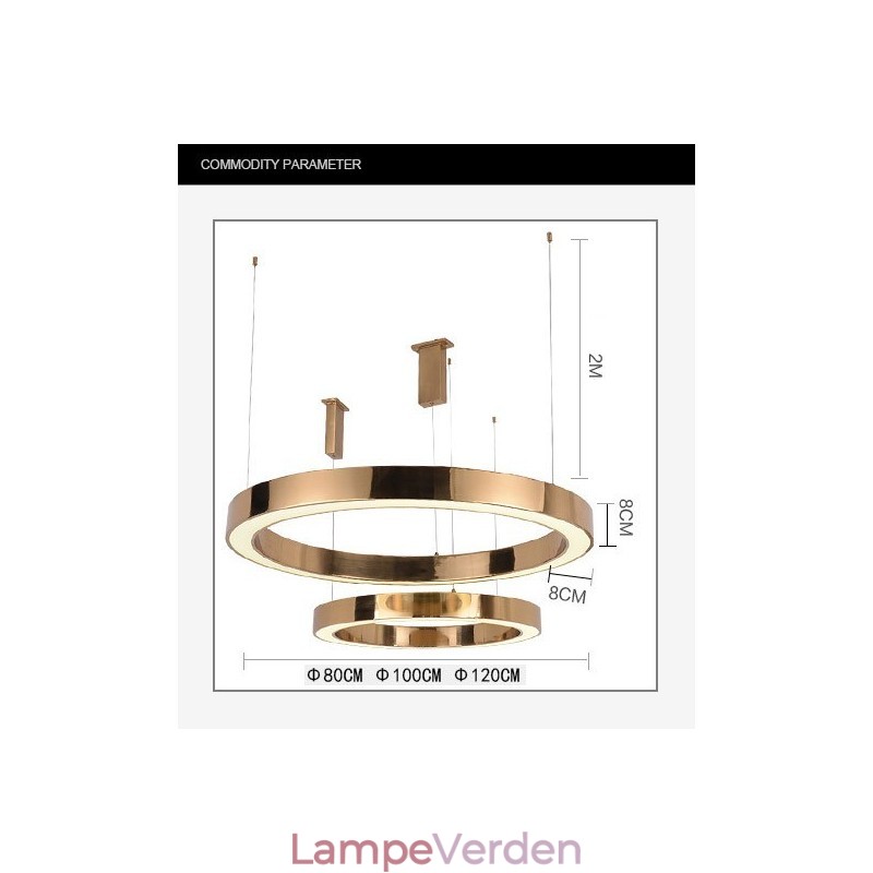 Moderne moderne 1 lys stål pendellampe med akrylskærm