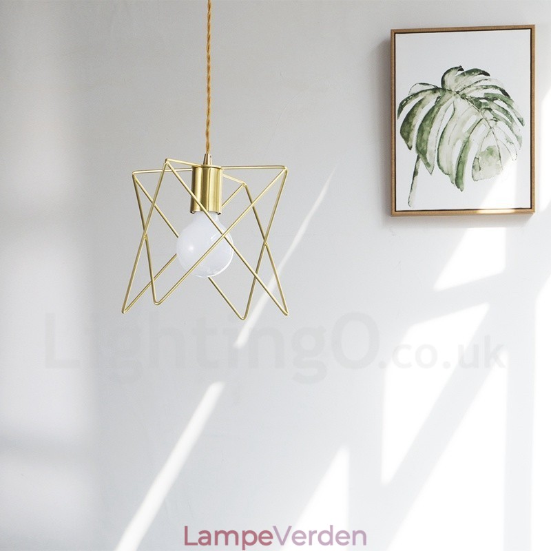 Moderne moderne 1 lys stål pendellampe med skærm