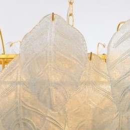 Moderne moderne 4 lys stål pendellampe med glasskærm