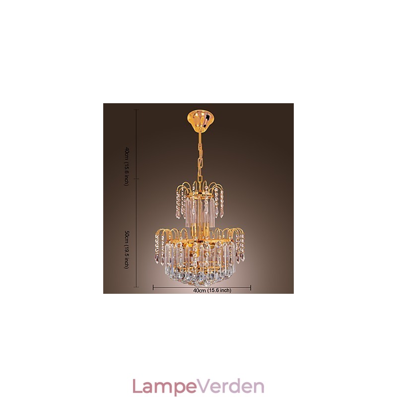 Luksus krystal lysekrone med 7 lys