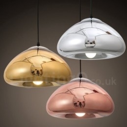 Modern Contemporary 1 lys glas pendellampe med glasskærm