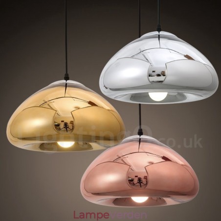 Modern Contemporary 1 lys glas pendellampe med glasskærm Modern Contemporary 1 lys glas pendellampe med glasskærm