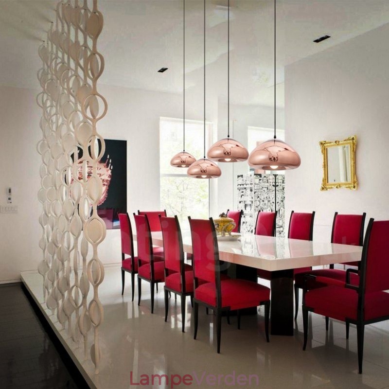 Modern Contemporary 1 lys glas pendellampe med glasskærm