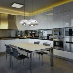 Modern Contemporary 1 lys glas pendellampe med glasskærm
