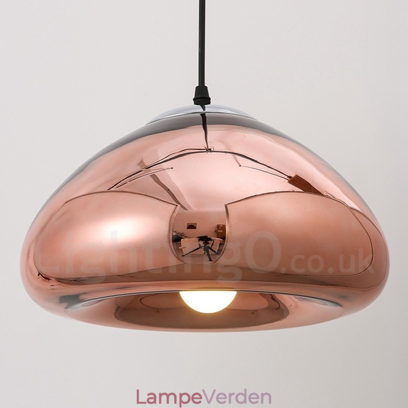 Modern Contemporary 1 lys glas pendellampe med glasskærm