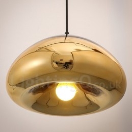 Modern Contemporary 1 lys glas pendellampe med glasskærm