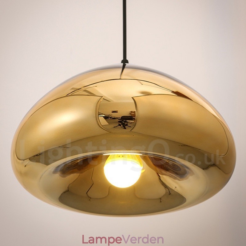 Modern Contemporary 1 lys glas pendellampe med glasskærm