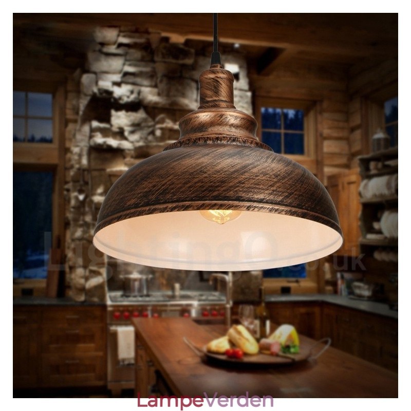 Moderne moderne 1 lys aluminiumslegering pendellampe med aluminiumslegering skærm