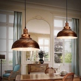 Moderne moderne 1 lys aluminiumslegering pendellampe med aluminiumslegering skærm