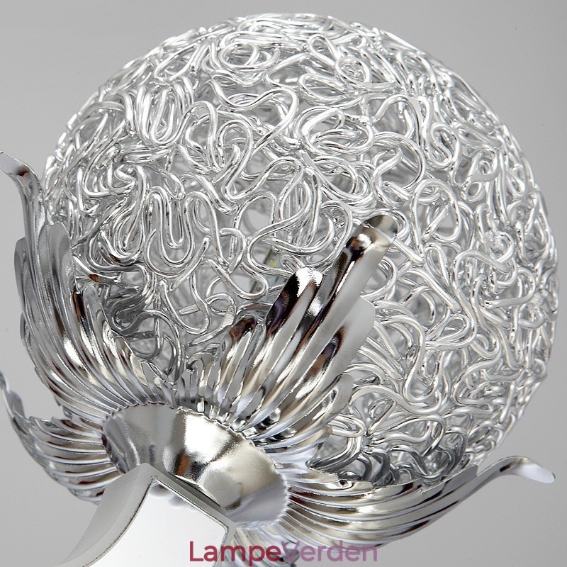 Dæmpbar moderne moderne 6 lyse stållysekrone med skærm i aluminiumslegering