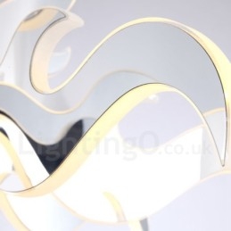 Dæmpbar moderne moderne 12 lys lysekrone i stål med akrylskærm