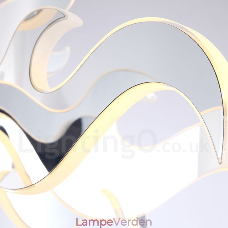 Dæmpbar moderne moderne 12 lys lysekrone i stål med akrylskærm