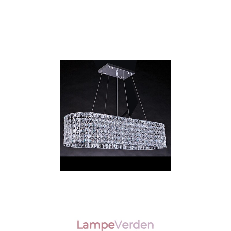 Moderne moderne krom krystal lysekrone