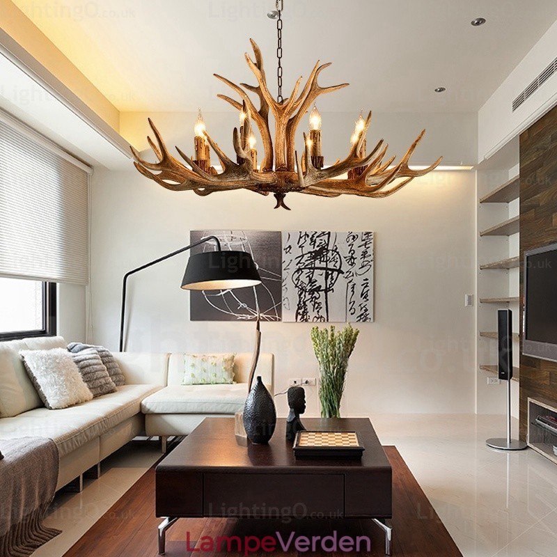 8 Light Country Rustik Nordisk Moderne Moderne Lysekrone