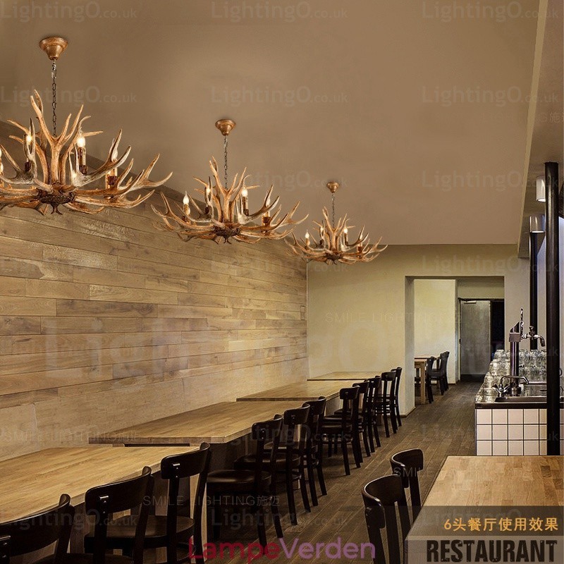 8 Light Country Rustik Nordisk Moderne Moderne Lysekrone