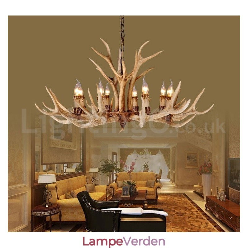 8 Light Country Rustik Nordisk Moderne Moderne Lysekrone