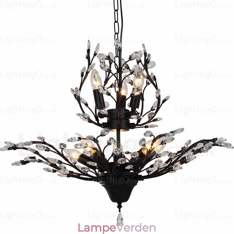 8 Light Country rustik lysekrone