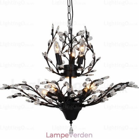 8 Light Country rustik lysekrone 8 Light Country rustik lysekrone