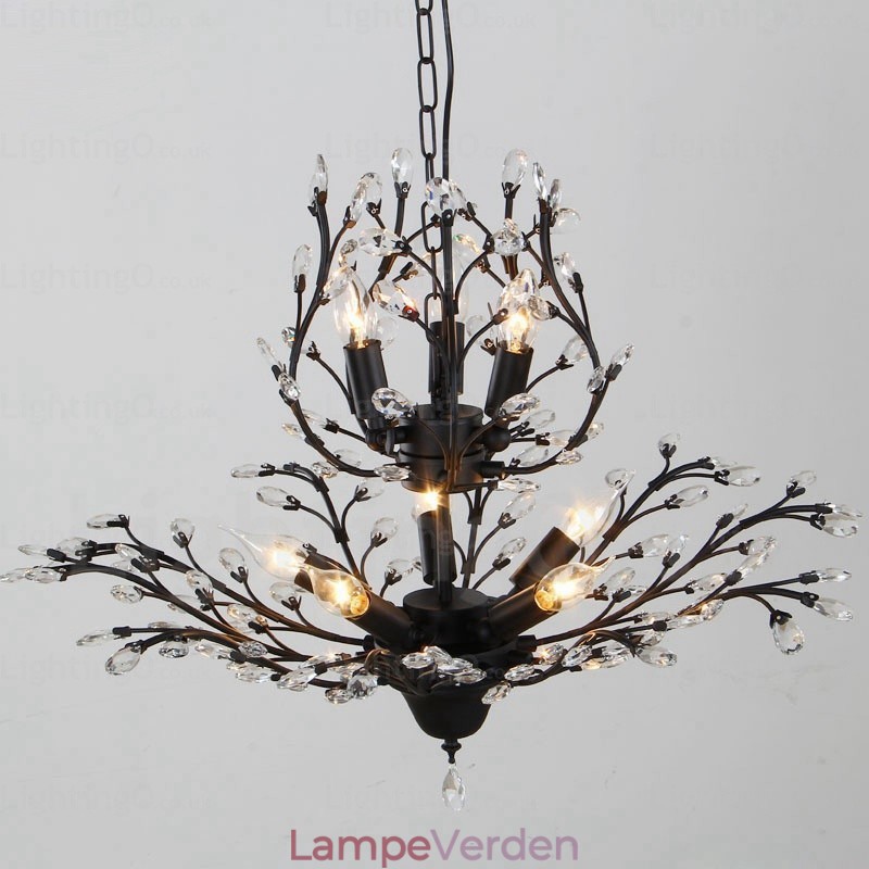 8 Light Country rustik lysekrone