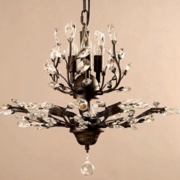 8 Light Country rustik lysekrone