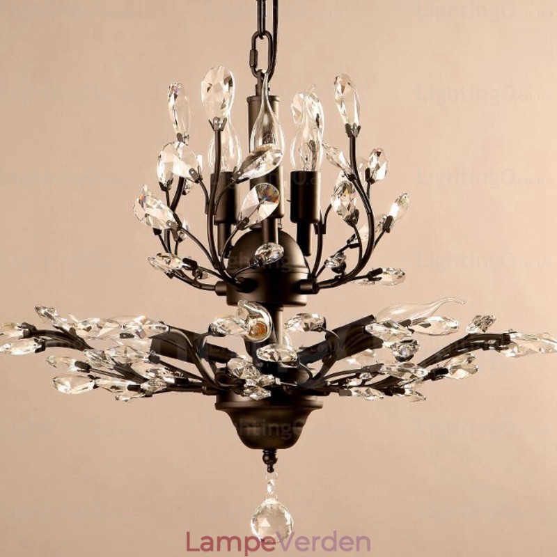 8 Light Country rustik lysekrone