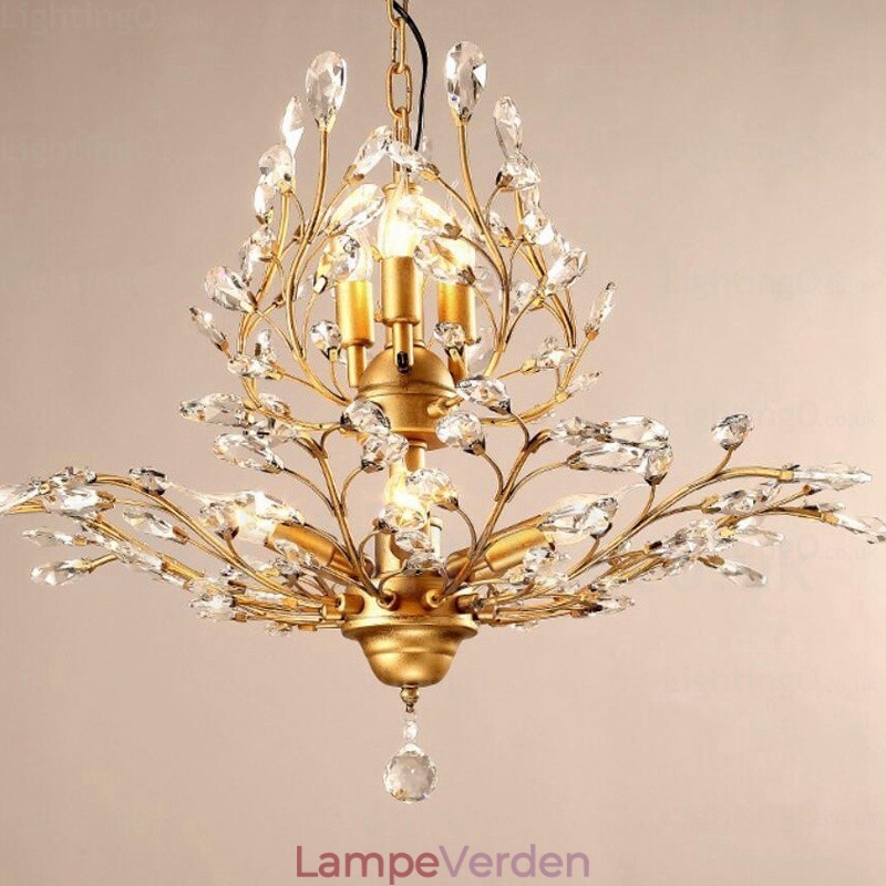 8 Light Country rustik lysekrone