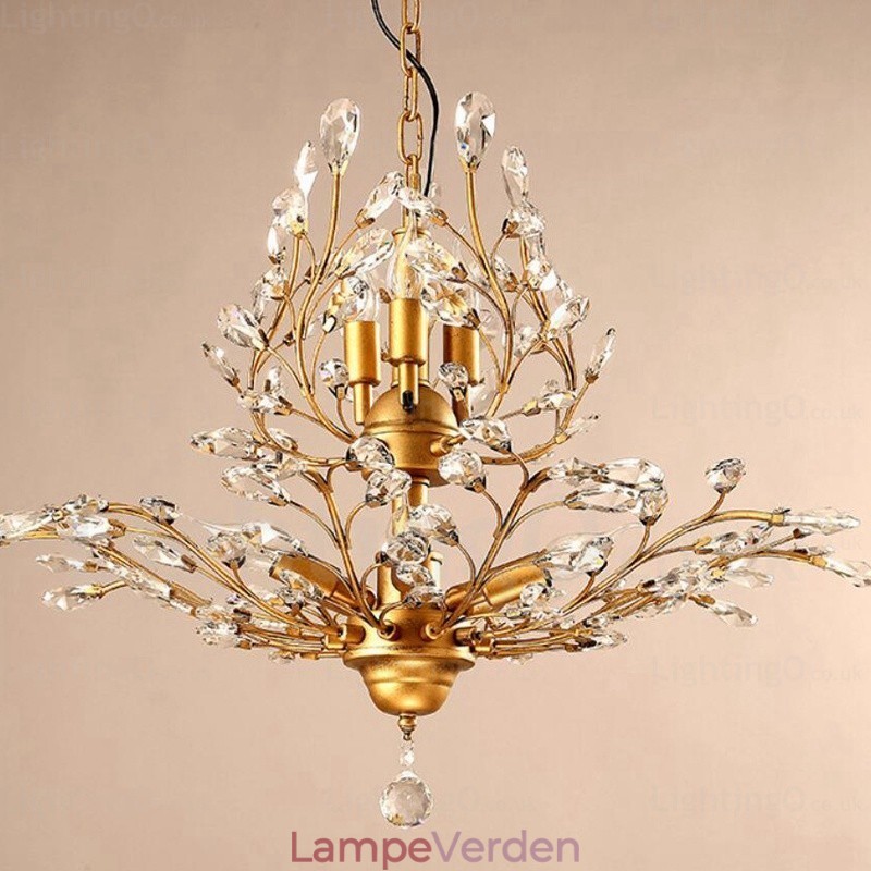 8 Light Country rustik lysekrone