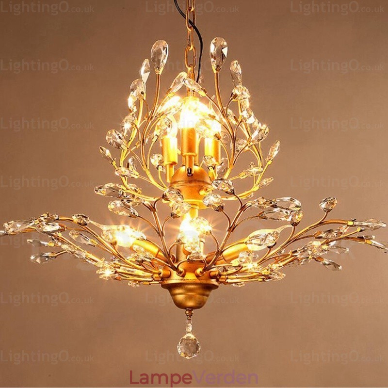 8 Light Country rustik lysekrone