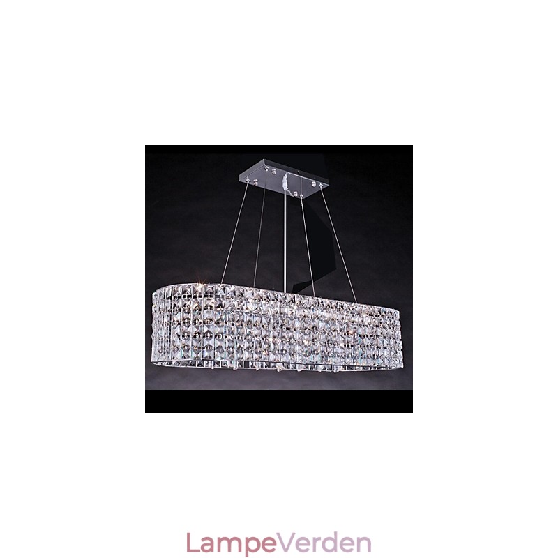 Moderne moderne krom krystal lysekrone