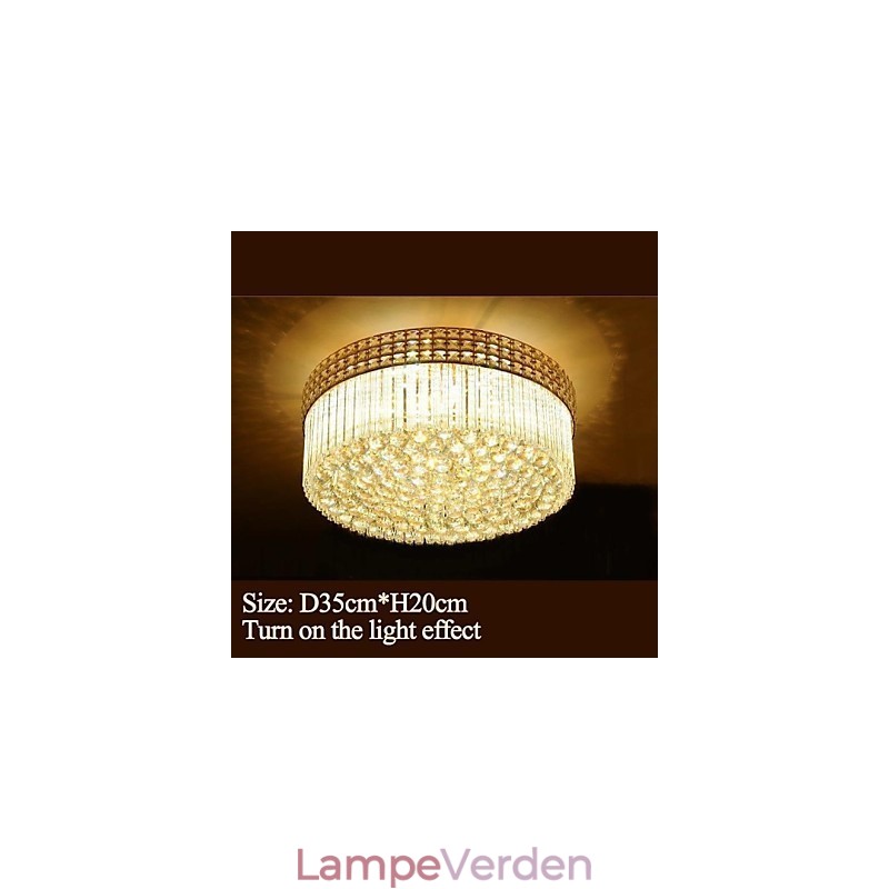 Moderne luksus lysekrone Krystal Absorber Kuppel Lys Diameter 35CM Indeholder 3 Pærer