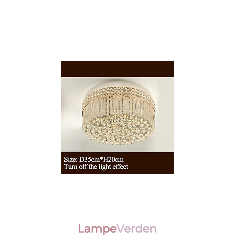 Moderne luksus lysekrone Krystal Absorber Kuppel Lys Diameter 35CM Indeholder 3 Pærer