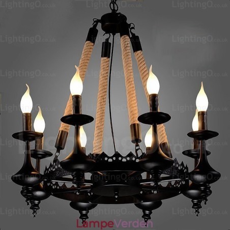 8 Light Country Rustik Pendel 8 Light Country Rustik Pendel