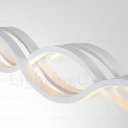 1 lys moderne moderne pendel med akrylskærm